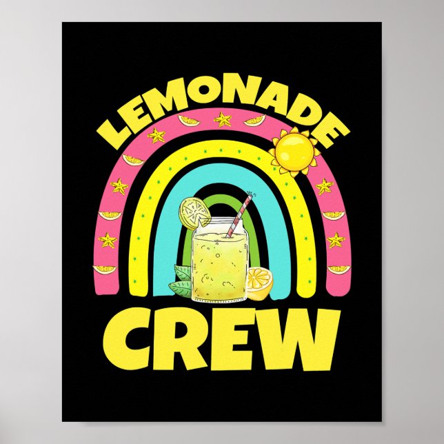 Juice Lemonade Crew Regenbogen für Jungen Mädchen  Poster (Vorne)