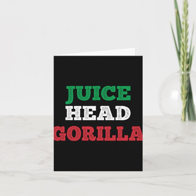Juicehead Gorilla New Jersey Garden Nj Shore Itali Karte (Vorderseite)