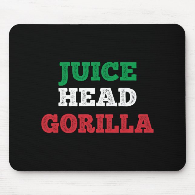 Juicehead Gorilla New Jersey Garden Nj Shore Itali Mousepad (Vorne)