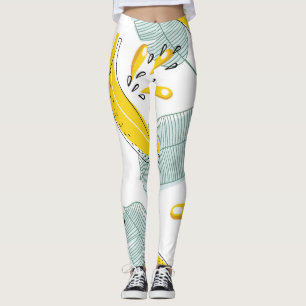 Juicy Bananas Vintages Muster Leggings