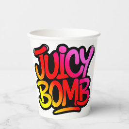 Juicy bomb  pappbecher
