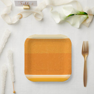 Juicy Citrus Orange Frucht Slice Farben Pappteller