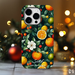 Juicy Citrus und florale Freshness mit fett Orange Case-Mate iPhone 14 Pro Hülle