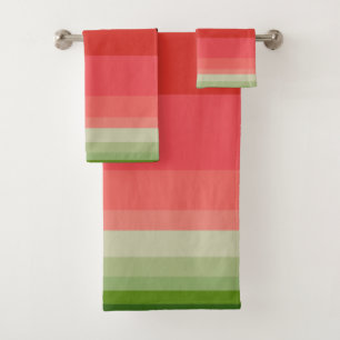 Juicy Delicious Ripe Watermelon mit Samen Design Badhandtuch Set