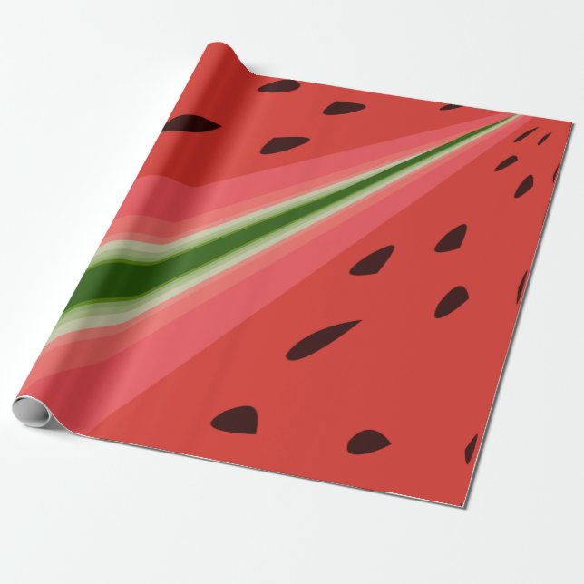Juicy Delicious Ripe Watermelon mit Samen Design Geschenkpapier (Ungerollt)