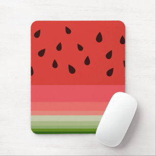 Juicy Delicious Ripe Watermelon mit Samen Design Mousepad