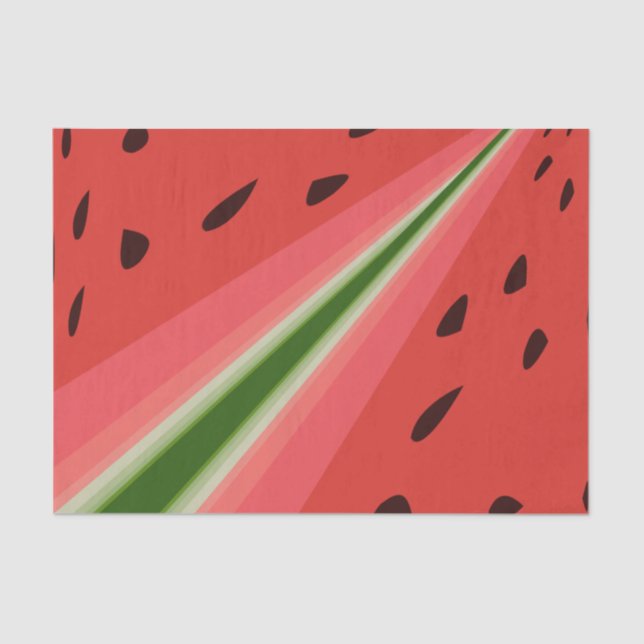 Juicy Delicious Ripe Watermelon mit Samen Design Seidenpapier (Vorderseite)