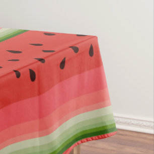 Juicy Delicious Ripe Watermelon mit Samen Design Tischdecke