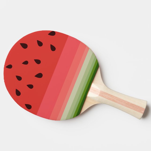 Juicy Delicious Ripe Watermelon mit Samen Design Tischtennis Schläger (Seitenansicht)