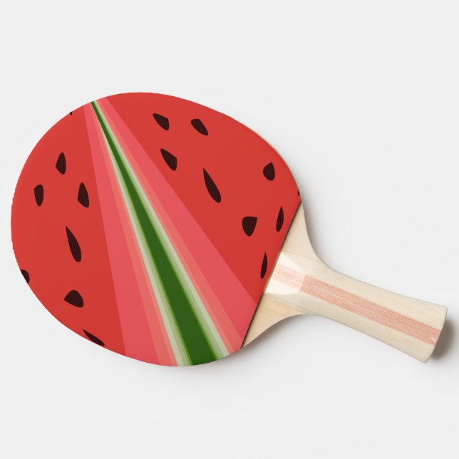 Juicy Delicious Ripe Watermelon mit Samen Design Tischtennis Schläger (Seitenansicht)