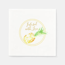 Juicy Golden Pineaple Serviette