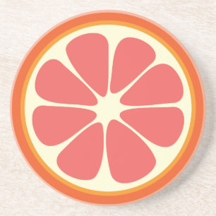 Juicy Grapefruit Summer Citrus Fruit Slice Untersetzer