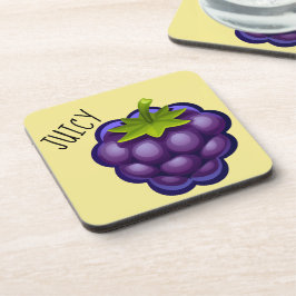 Juicy Grapes Kunststoff-Untersetzer mit Kork Getränkeuntersetzer