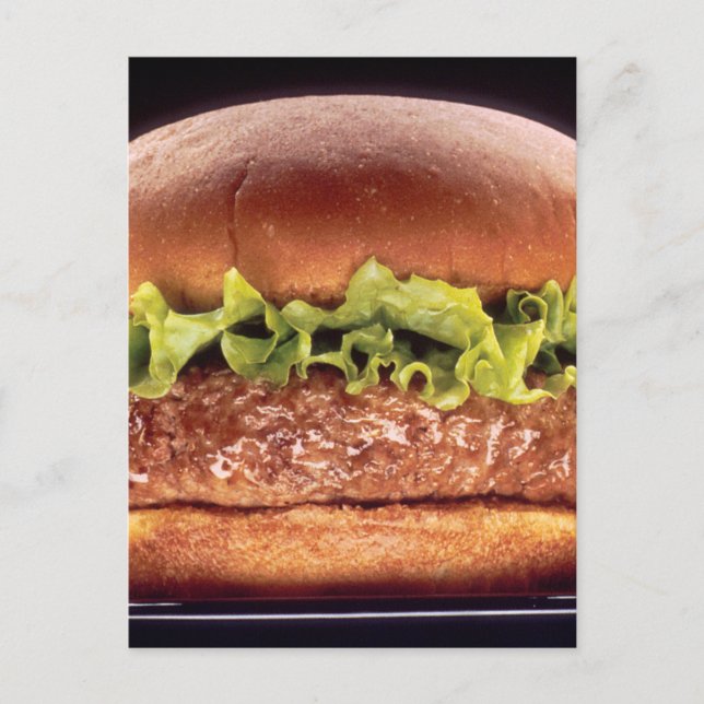 Juicy Hamburger Postkarte (Vorderseite)