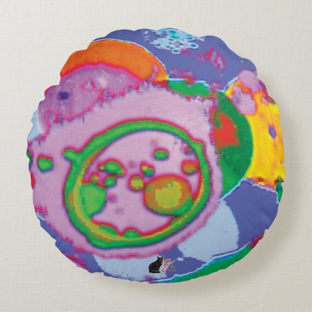Juicy KC Image Rundes Kissen (Vorderseite)