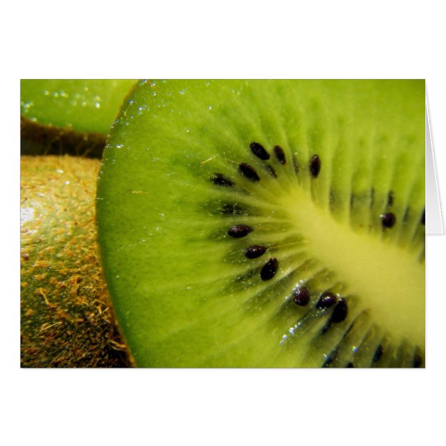Juicy Kiwi - Blank Inside Greeting Card (Vorderseite (Horizontal))