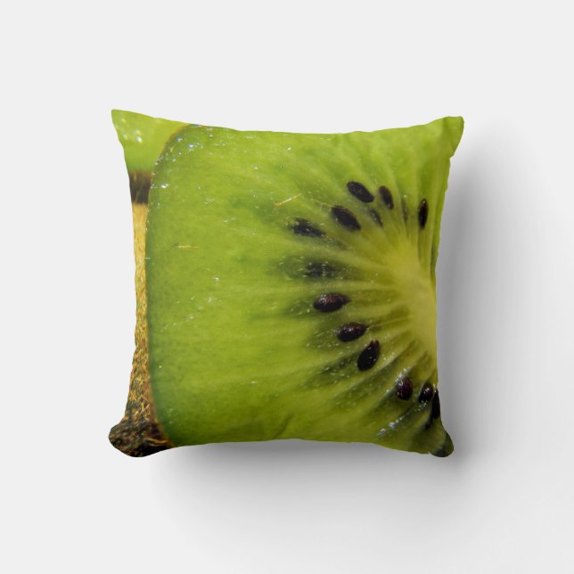 Juicy Kiwi Throw Pillows Kissen (Vorderseite)