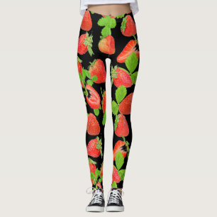 Juicy lichee Muster auf transparentem Hintergrund Leggings