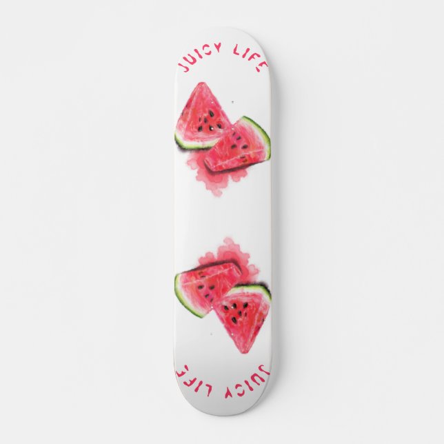 Juicy Life Watermelon Skateboard Geschenk - Ihr Te (Vorne)