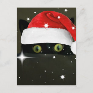 Juicy Lucy Weihnachtsmannmütze Feiertagspostkarte