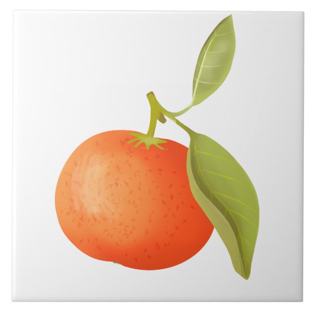 Juicy Mandarine Fliese (Vorderseite)