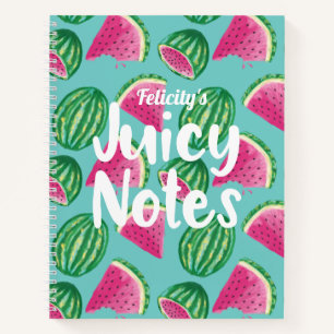 Juicy Notes   Wasserfarbe Wassermelone Fruchtmuste Notizbuch