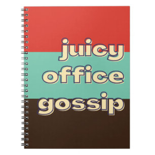 Juicy Office Gossip Funny Workplace Team Notizblock