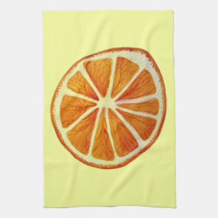 Juicy Orange Aquarellfrucht Pop Art Küchentuch