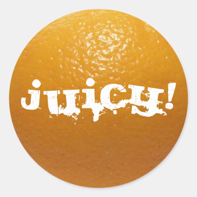 Juicy Orange - Aufkleber (Vorderseite)