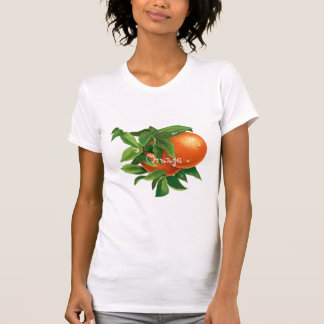 Juicy orange orange mit Wassertropfen T-Shirt