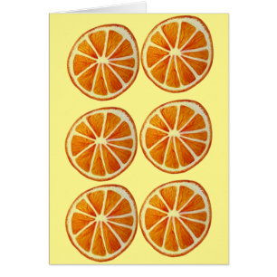 Juicy Orange Slice Aquarellmuster Pop Art