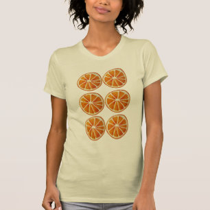 Juicy Orange Slice Aquarellmuster Pop Art T-Shirt