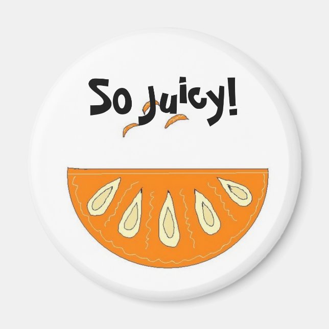 Juicy Orange Slice Magnet (Vorne)