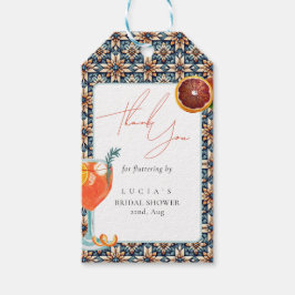 Juicy Orange Spritz Brautparty Vielen Dank Geschenkanhänger