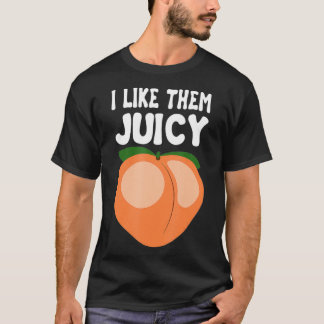 Juicy Peach Nectarines Apricots Obstkorb T-Shirt