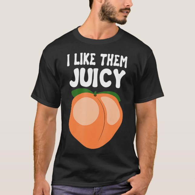Juicy Peach Nectarines Apricots Obstkorb T-Shirt (Vorderseite)