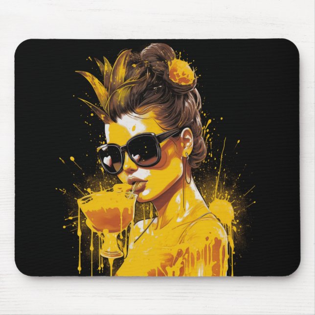 Juicy Pineaple Lady Mousepad (Vorne)