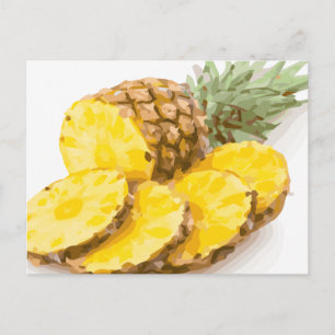 Juicy Pineaple Slices Postkarte