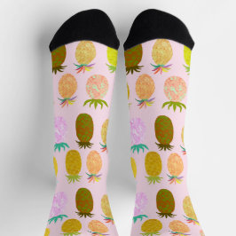 Juicy Pineapple Bubblegum Pattern Socken