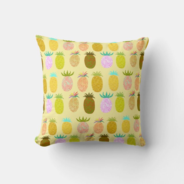 Juicy Pineapple Pattern Kissen (Vorderseite)