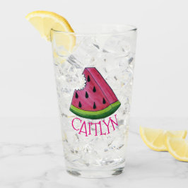 Juicy Pink Watermelon Melon Slice Picnic Food Glas