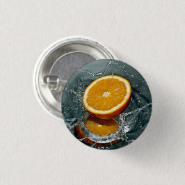 Juicy-positive Orange für Vitamin-Stimmung Button