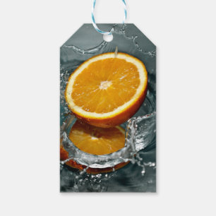 Juicy-positive Orange für Vitamin-Stimmung Geschenkanhänger