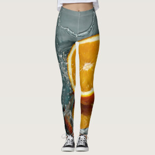 Juicy-positive Orange für Vitamin-Stimmung Leggings
