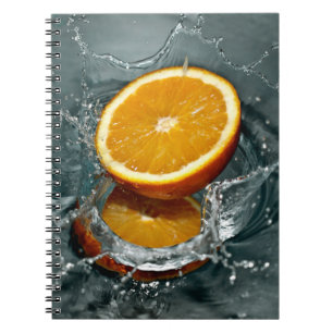 Juicy-positive Orange für Vitamin-Stimmung Notizblock