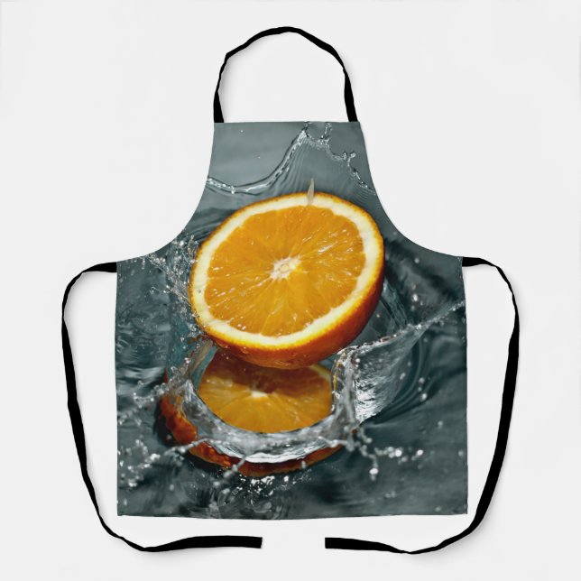 Juicy-positive Orange für Vitamin-Stimmung Schürze (Vorderseite)
