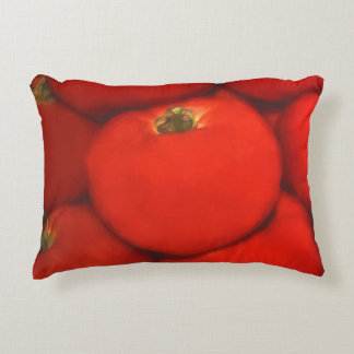 Juicy Red Homegrown Garden Tomaten Dekokissen