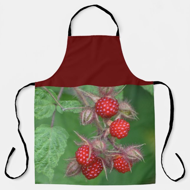 Juicy Red Raspberries Schürze (Vorderseite)