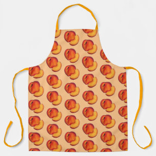 Juicy Ripe Summer Peach Georgia Pfirsiche Obst Schürze