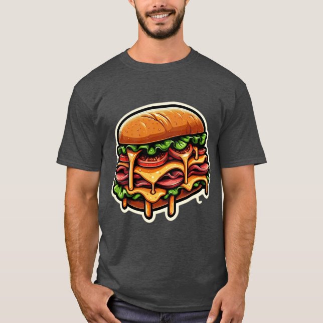 JUICY ROAST BEEF SANDWICH 8 T-Shirt (Vorderseite)